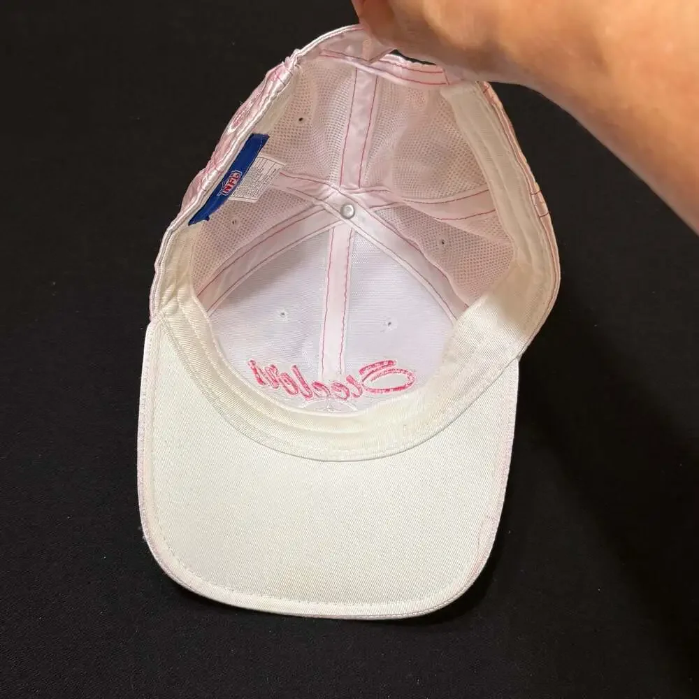 Reebok NFL Pittsburgh Steelers Women's Pink Satin Embellished Adjustable Hat